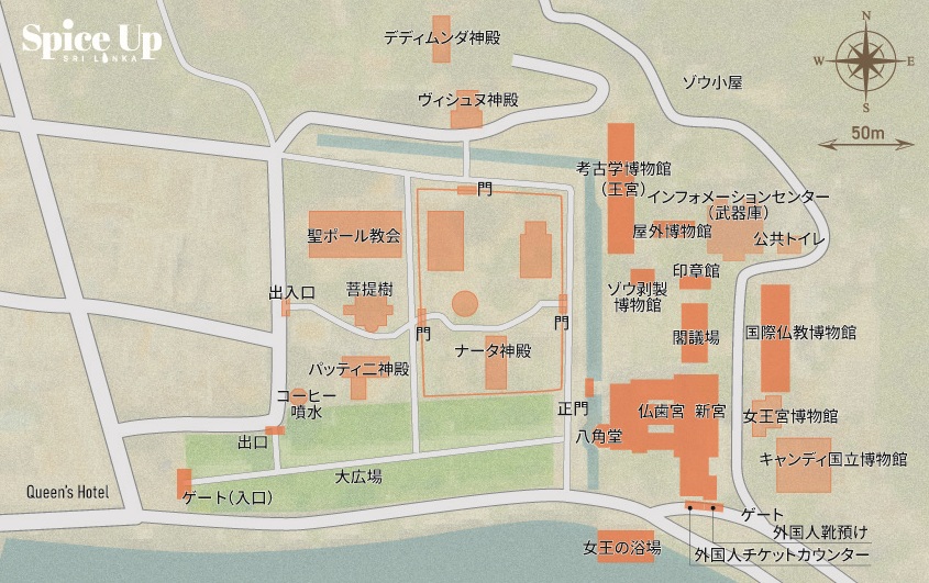 仏歯寺詳細マップ